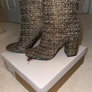 Tweed Ankle Boots